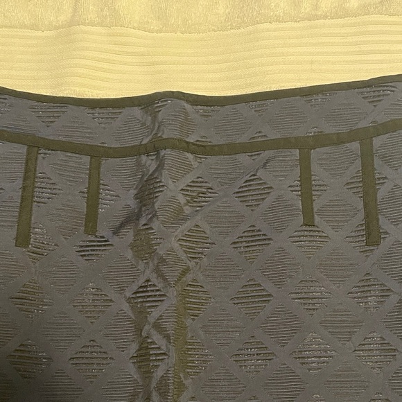 Ann Taylor Navy and Black Textured Pencil Skirt - Picture 3 of 5